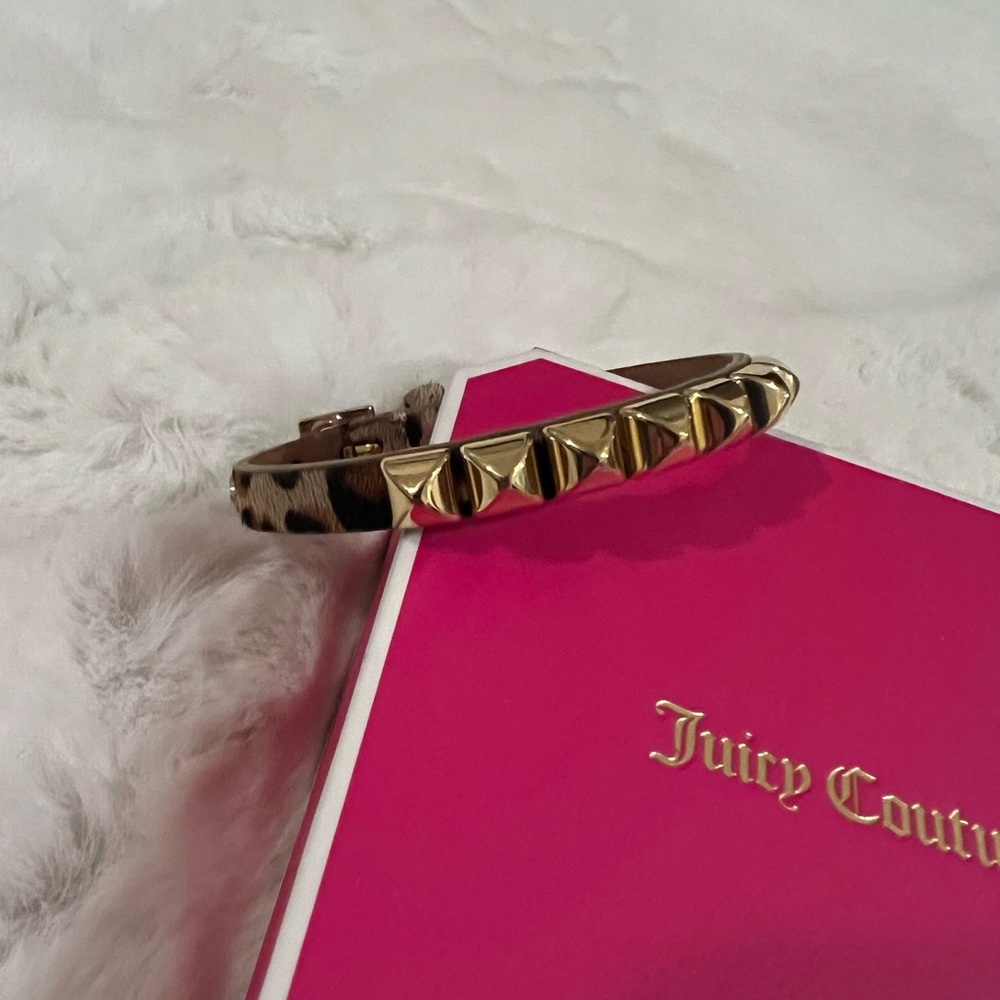 Vintage Juicy Couture Studded Animal Print Bracelet